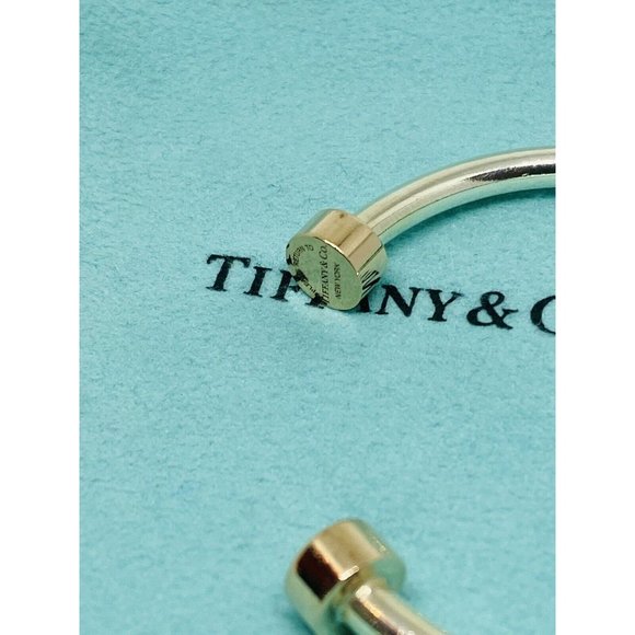 Retired Return To Tiffany & Co. Rubedo Circle Edge Cuff Bracelet Sterling Silver - Picture 4 of 8